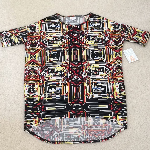 BNWT - LuLaRoe Irma Tunic - graphic print - XS - Picture 1 of 5